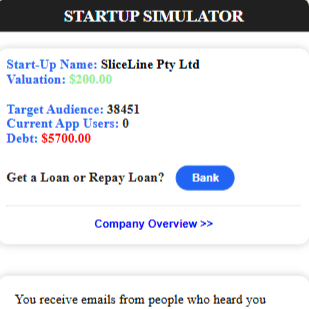 Startup Simulator